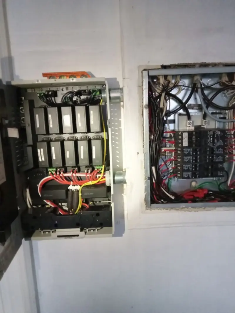 Electrical panel upgrade completed for Landscape Lighting Installation in Texas